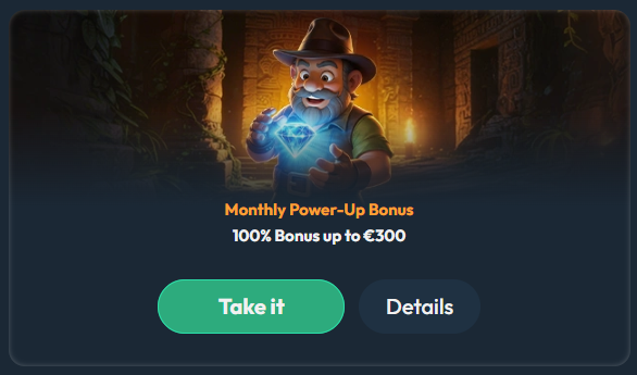 Deposits used for a free spin offer bij Slotorado